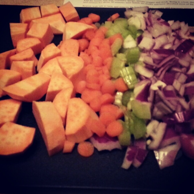 chopped veggies look so pretty don't they?