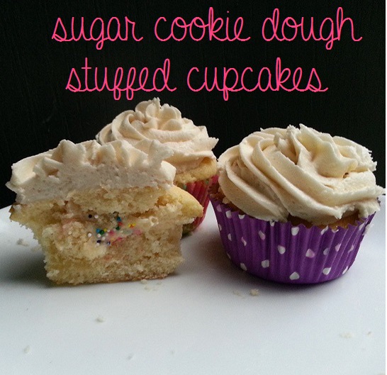 sugar cookie dough stuffed cupcakes {i crashed the web}
