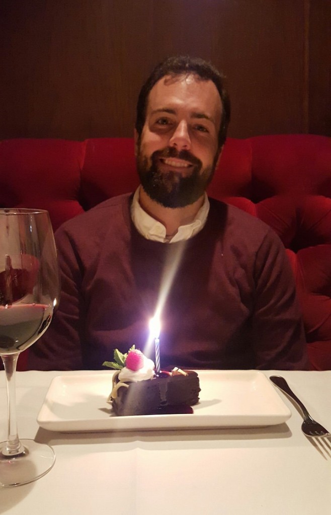 a candle for his birthday!